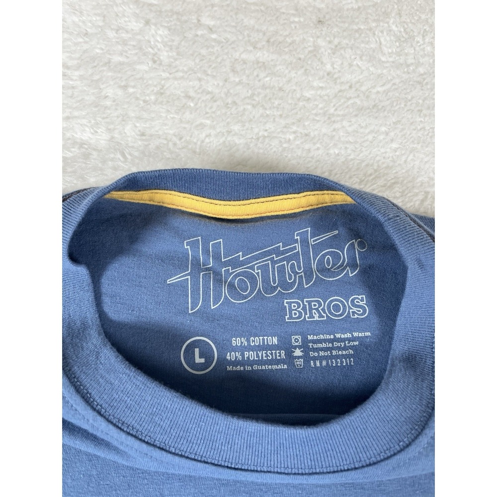 Howler Bros Prickly Pear Blue Graphic Crew Neck S/S T Shirt Men's Sz Lg NWT - Picture 4 of 10